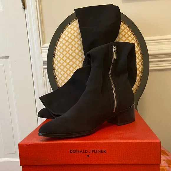 Donald J. Pliner Black Over the Knee Boots - Picture 1 of 8